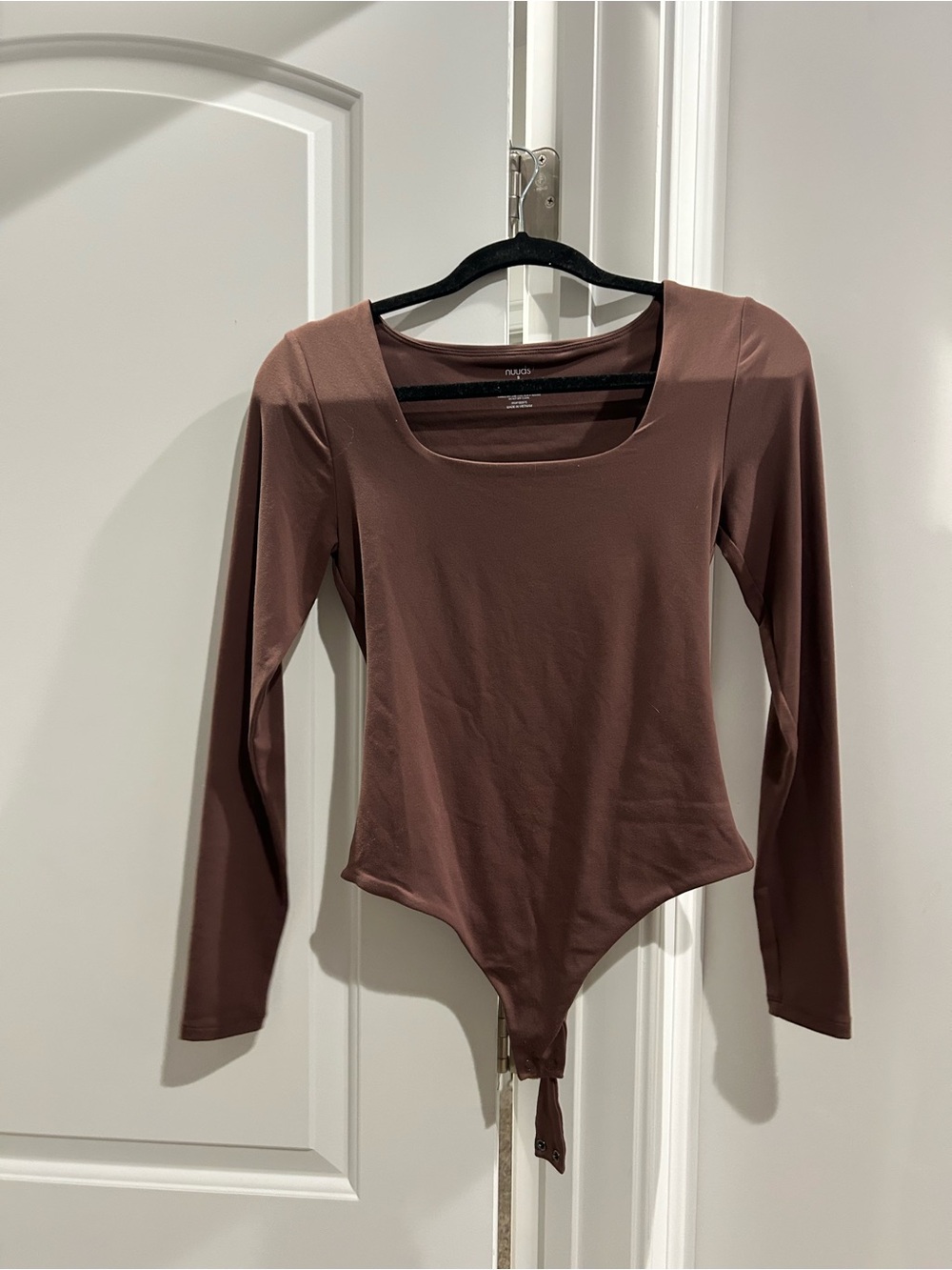 NUUDS COFFEE Long Sleeve Scoop Neck Bodysuit - never worn